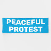 Bannière de protestation pacifique (Horizontal)