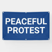 Bannière de protestation pacifique (Horizontal)