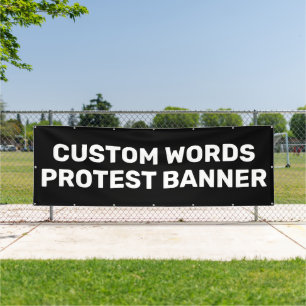 Bannière de protestation personnalisée