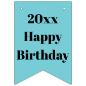 Bannière de pulsation personnalisée pour la fête d (Premier drapeau)