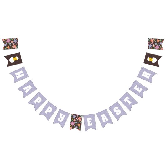 Bannière de rasage floral de Pâques éclos - Brown (Tout)