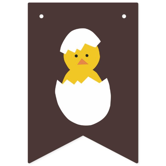 Bannière de rasage floral de Pâques éclos - Brown (Deuxième drapeau)