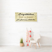 Bannière de réception d'or du 50e anniversaire du (En situation)