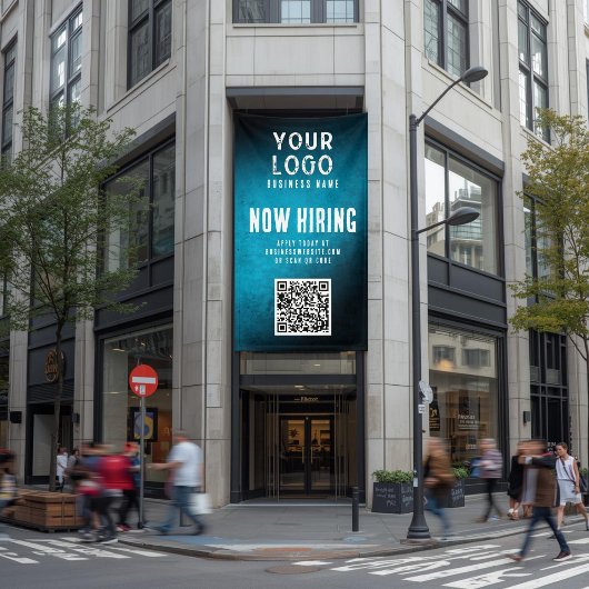 Bannière de recrutement QR Code Dégradé de sarcell