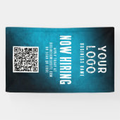Bannière de recrutement QR Code Dégradé de sarcell (Horizontal)