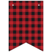 Bannière de regroupement de Baby shower Plaid Oh (Premier drapeau)