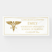 Bannière de remise de diplômes d'école d'infirmièr (Horizontal)