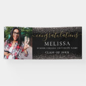 Bannière de remise de diplômes moderne avec paille (Horizontal)