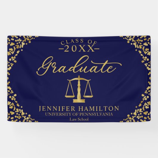 Bannière de remise des diplômes de la faculté de d (Horizontal)