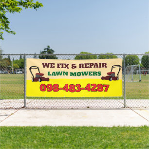 Bannière De Réparation Et D'Entretien De L'Électri