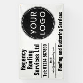 Bannière de réparations de toiture et de gouttière (Verticale)