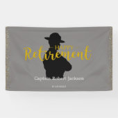 Bannière de retrait des soldats de l'État gris et  (Horizontal)