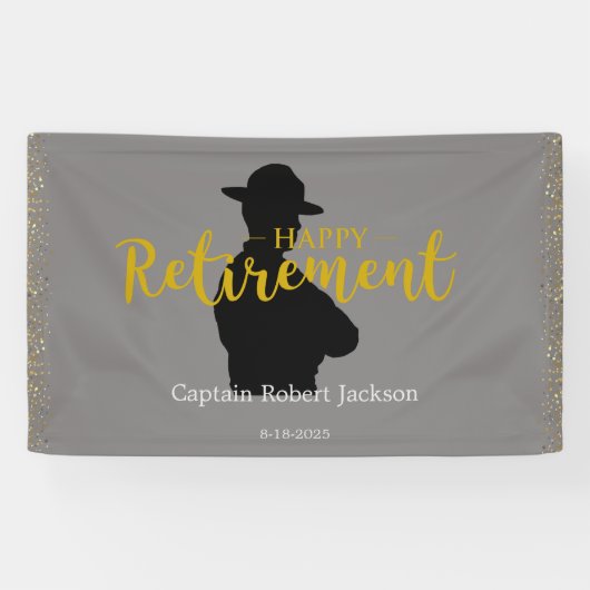 Bannière de retrait des soldats de l'État gris et  (Horizontal)