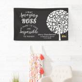 Bannière de retraite joyeuse – Nom personnalisé d' (En situation)