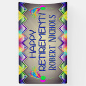 Bannière de retraite personnalisée (Vertical)