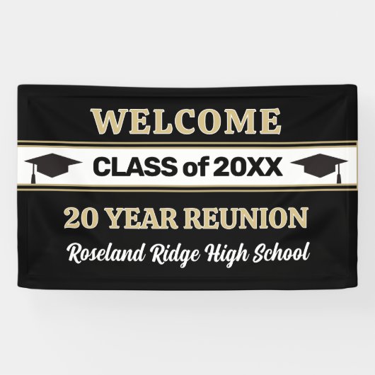 Bannière de retrouvailles de classe de 20 ans (Horizontal)