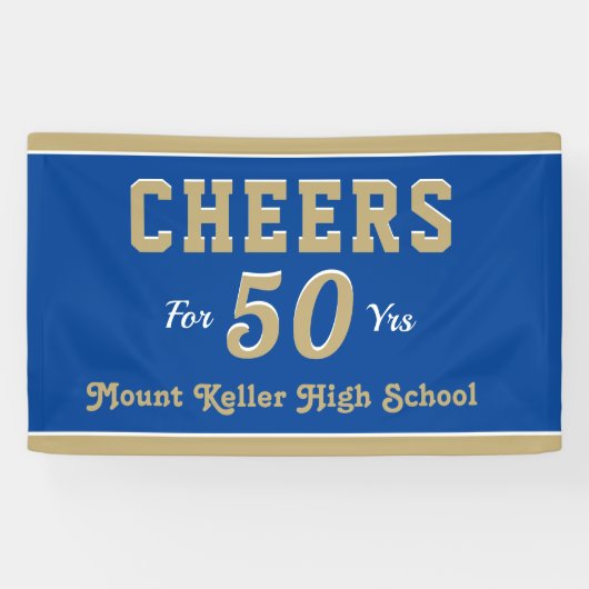 Bannière de réunion de 50 ans (Horizontal)
