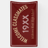 Bannière de réunion de classe Bienvenue (Vertical)