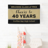 Bannière de réunion de classe personnalisée de 40 (En situation)