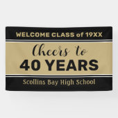 Bannière de réunion de classe personnalisée de 40 (Horizontal)