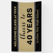 Bannière de réunion de classe personnalisée de 40 (Vertical)