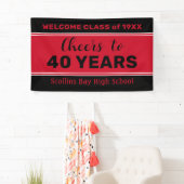 Bannière de réunion de classe personnalisée de 40  (En situation)