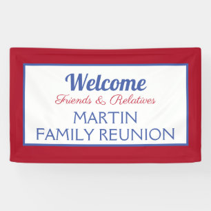 Bannière de réunion de famille PERSONNALISÉE
