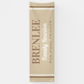 Bannière de réunion de grande famille personnalisé (Vertical)