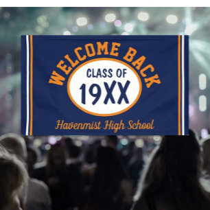 Bannière de réunion de la classe de retour