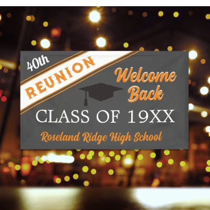 Bannière de réunion de la classe de retour