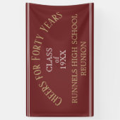 Bannière de réunion de la CLASSE QUATRE ANS (Vertical)