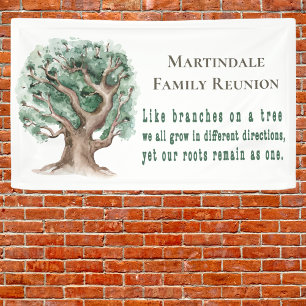 Bannière de réunion de l'arbre généalogique