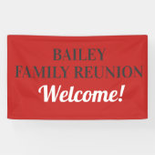 Bannière de réunion familiale customisée (Horizontal)