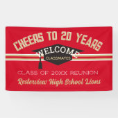 Bannière de réunion personnalisée 20 ans (Horizontal)