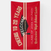 Bannière de réunion personnalisée 20 ans (Vertical)