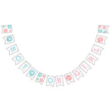 Bannière de révélation de genre garçon ou fille