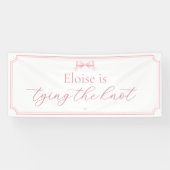 Bannière de ruban rose modifiable pour la cérémoni (Horizontal)