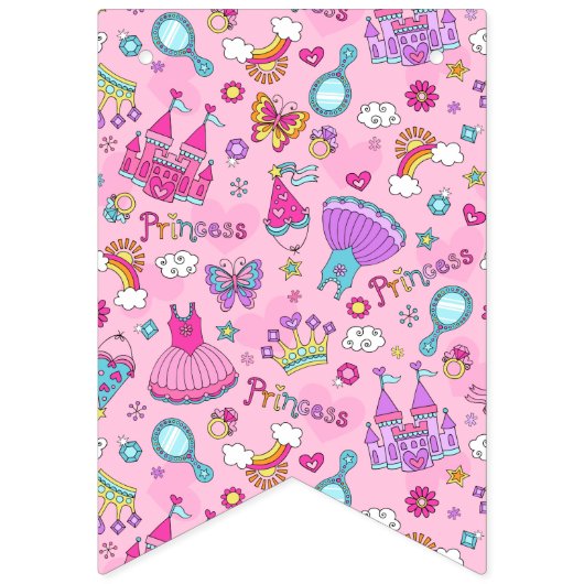 Bannière de sabot princesse rose (Premier drapeau)