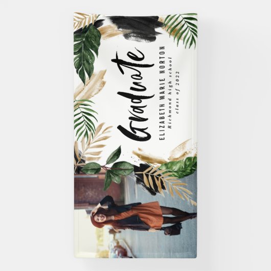 Bannière de script moderne de graduation photo tro (Verticale)