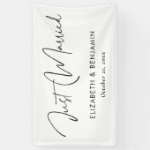 Bannière de script moderne "Just Married" - Person (Vertical)