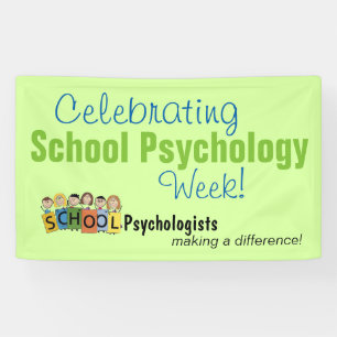 Bannière de semaine de psychologie d'école