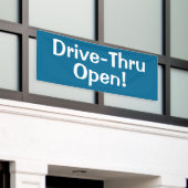 Bannière de service au volant Ouvert ! (Bâtiment extérieur)