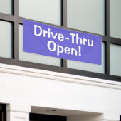 Bannière de service au volant Ouvert ! (Bâtiment extérieur)