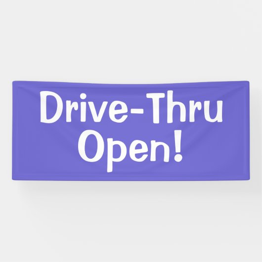 Bannière de service au volant Ouvert ! (Horizontal)