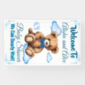 Bannière de shower bébé ours (Horizontal)