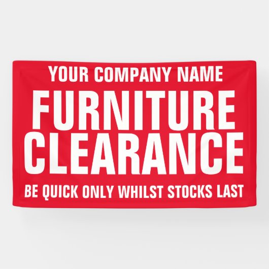 Bannière de signage d'affaires de dégagement de (Horizontal)