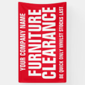 Bannière de signage d'affaires de dégagement de (Vertical)