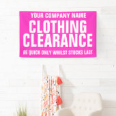 Bannière de signalisation commerciale de magasin d (En situation)