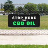 Bannière de signalisation externe CBD Oil Business (En situation)