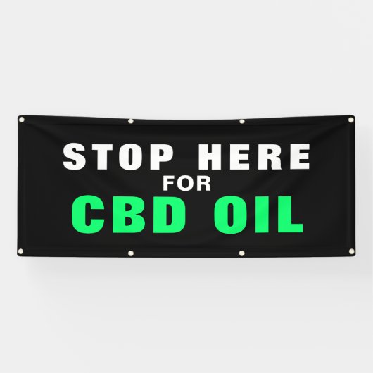 Bannière de signalisation externe CBD Oil Business (Horizontal)